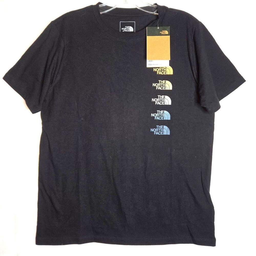 THE NORTH FACE T-Shirt Cotton Off Black Women Size Medium NEW NWT - Picture 2 of 6
